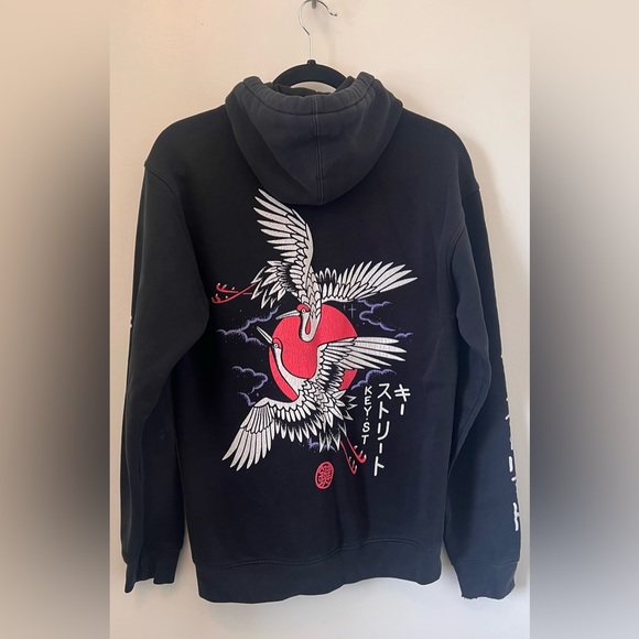 Key Street pullover black sweatshirt Size Small unisex - Picture 2 of 8